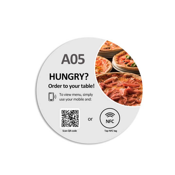 NFC Table Menu Sticker